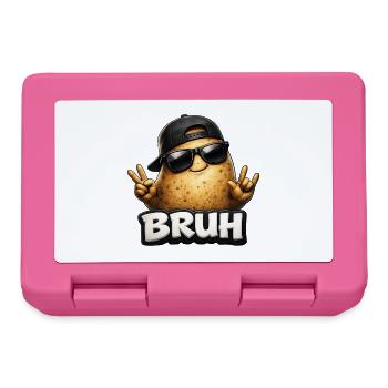 Scald potato with sunglasses - Lunchbox - pink - Front