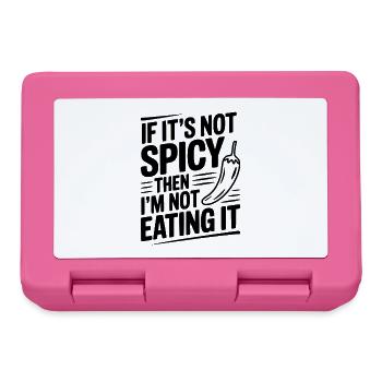 Si ce n’est pas épicé, alors je ne le mangerai pas - Boîte à goûter - rose - Devant