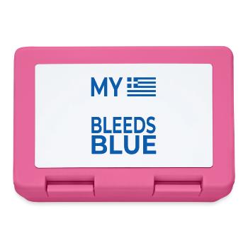 My Heart Bleeds Blue Greece - Lunchbox - pink - Front