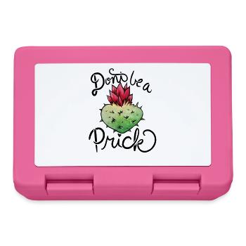 Cœur de cactus aquarelle avec fleur - Boîte à goûter - rose - Devant