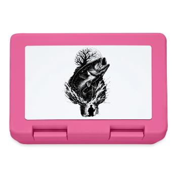 Jumping perch in the moonlight night angler - Lunchbox - pink - Front
