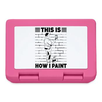 Funny Gifts for Home Painters Professional Painter Ideas - Lunchbox - pink - Front