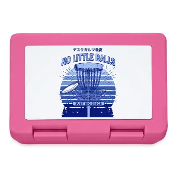 Disc Golf Pas de petites balles, juste de gros paniers à disques - Boîte à goûter - rose - Devant