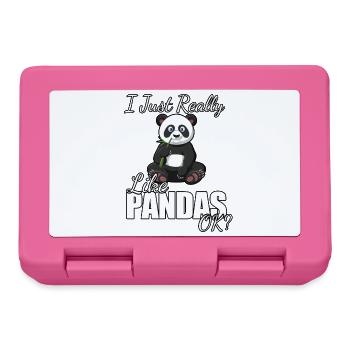 I Just Really Like Pandas OK  - Lunchbox - pink - Front