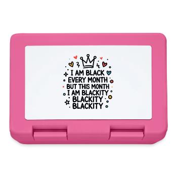 Blackity Blackity Blackity Empowerment Statement - Lunchbox - pink - Front