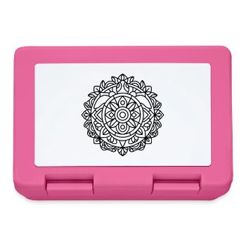 Turtle Mandala - Lunchbox - pink - Front
