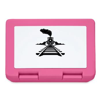 Railway Sketch - Lunchbox - pink - Front