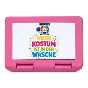 Karneval Kostüm Wäsche Lustig Geschenk Süß - Brotdose - Pink - Vorne