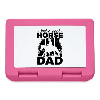 Pferde Vater - Brotdose - Pink - Vorne