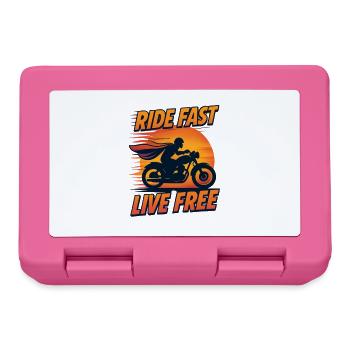 Ride Fast Live Free - Lunchbox - pink - Front
