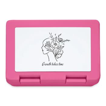 Floral Brain Line Art - Growth - Brotdose - Pink - Vorne