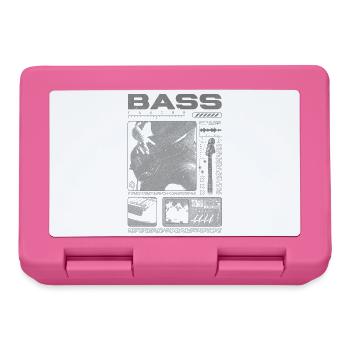 Bassgitarrenliebhaber Bassist Streetwear - Brotdose - Pink - Vorne
