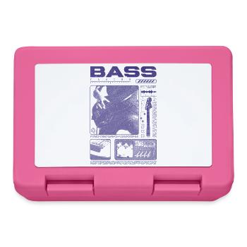 Bassgitarrenliebhaber Bassist Streetwear - Brotdose - Pink - Vorne