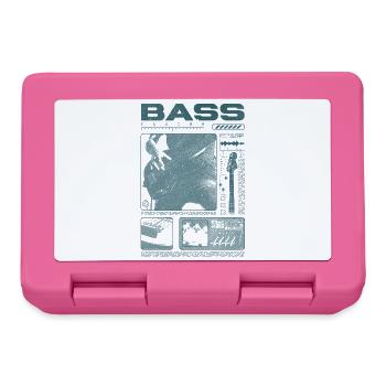 Bassgitarrenliebhaber Bassist Streetwear - Brotdose - Pink - Vorne