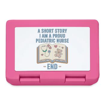 Pediatric Nurse A Short Story I Am A Kids Nurse - Lunchbox - pink - Front