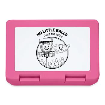 Pas de petites balles, juste de gros disques, drôle de disc golf - Boîte à goûter - rose - Devant