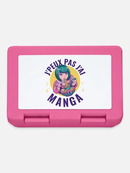 Ich kann keinen Manga Humor Otaku Geek - Brotdose - Pink