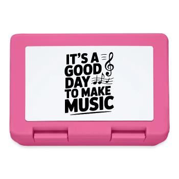 It's a Good Day to Make Music - Lunchbox - pink - Front