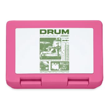 Rock Drummer Drum Player Streetwear - Lunchbox - pink - Front