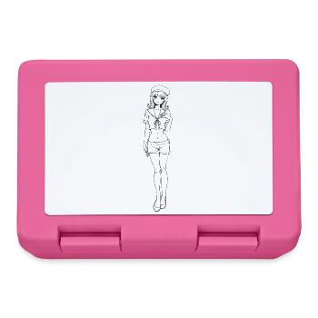Pin-up sailor navy retro look - Lunchbox - pink - Front