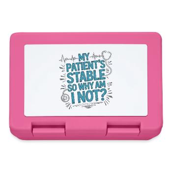 ICU Nurse My Patient's Stable Acute Care Nurse - Brotdose - Pink - Vorne