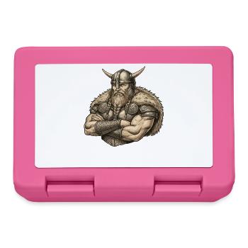 Viking Viking Legend Sailor Odin Raven Fighter - Lunchbox - pink - Front