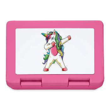 Danse magique Dab Dab de la Licorne Arc-en-ciel - Boîte à goûter - rose - Devant