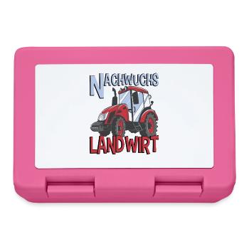 Farmer Kids Outfits Tractor Tractor Young Farmer - Lunchbox - pink - Front