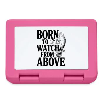 Born to Watch From Above - Lunchbox - pink - Front