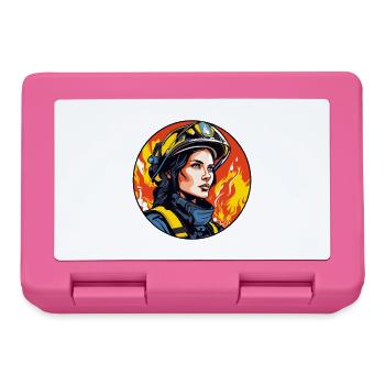 Fire Brigade Firefighter - Lunchbox - pink - Front