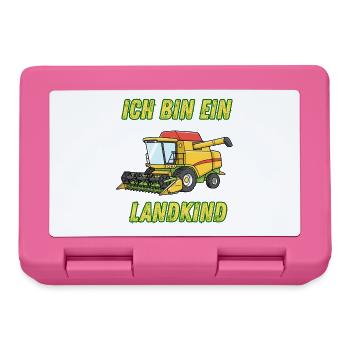 Traktor - Ich bin ein Landkind - Brotdose - Pink - Vorne