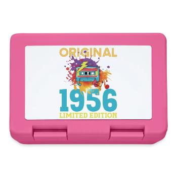 70 Year Old Birthday 1956 Retro Vintage Cassette - Lunchbox - pink - Front