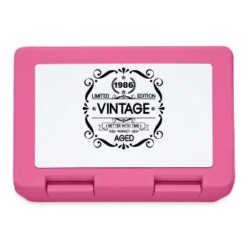 Vintage Limited Edition Born in 1986 Perfect Aged  - Brotdose - Pink - Vorne