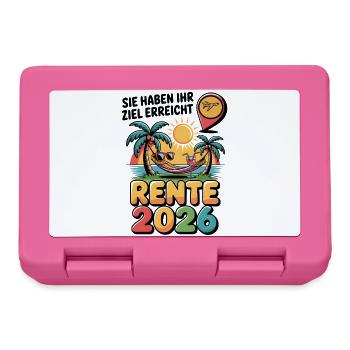 Retraite des pensionnés 2026 Homme & Femme - Boîte à goûter - rose - Devant