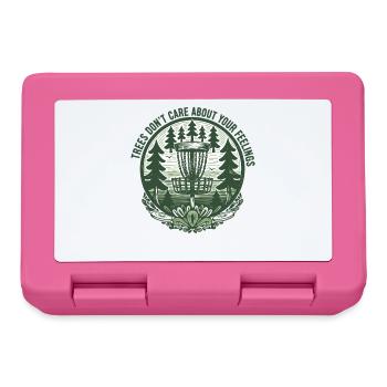 Trees Dont Care About Your Feelings Disc Golf - Lunchbox - pink - Front