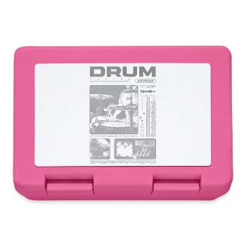 Rock Drummer Drum Player Streetwear - Lunchbox - pink - Front