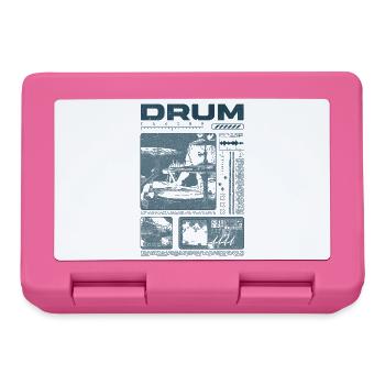 Rock-Schlagzeuger, Trommelspieler, Streetwear - Brotdose - Pink - Vorne
