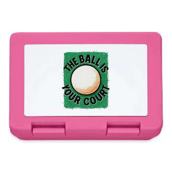 Dieser Ball liegt bei dir – Tischtennis - Brotdose - Pink - Vorne