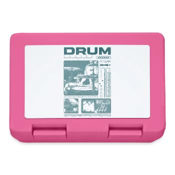 Rock Drummer Drum Player Streetwear - Lunchbox - pink - Front