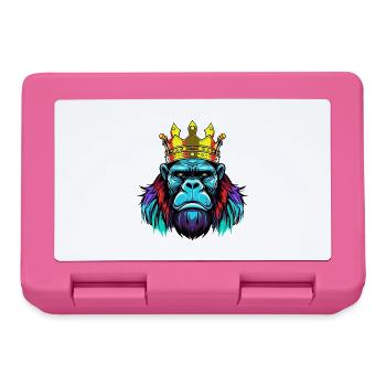 Gorilla Neon Krone - Brotdose - Pink - Vorne