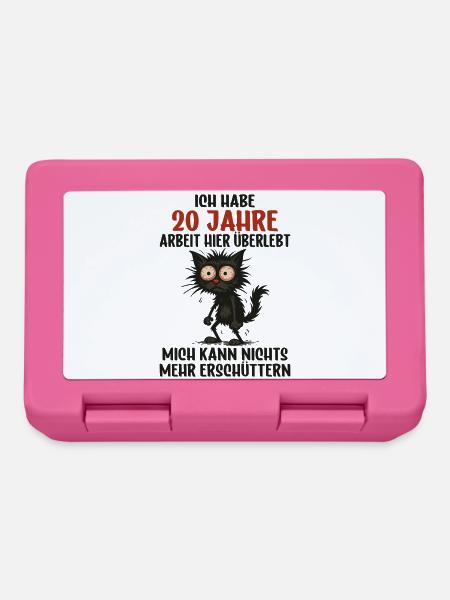20 Jähriges Firmenjubiläum Dienstjubiläum Arbeit - Brotdose - Pink