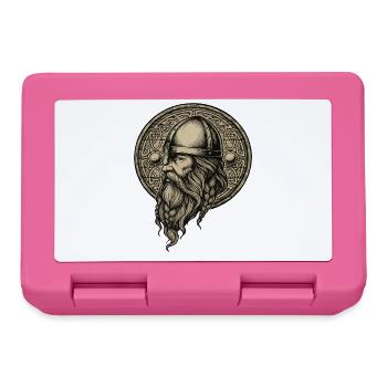Wikinger Viking Legende Seemann Odin Rabe Kämpfer - Brotdose - Pink - Vorne