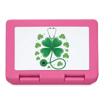 Kleeblatt-Stethoskop Design - Brotdose - Pink - Vorne