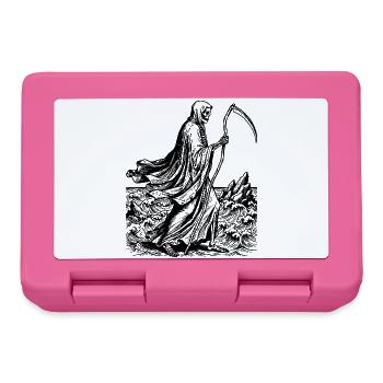 Sensenmann mit Sense am Meer - Brotdose - Pink - Vorne