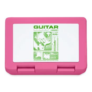 Gitarrist, Rockgitarrist, Streetwear-Musiker - Brotdose - Pink - Vorne