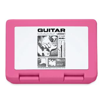Gitarrist, Rockgitarrist, Streetwear-Musiker - Brotdose - Pink - Vorne