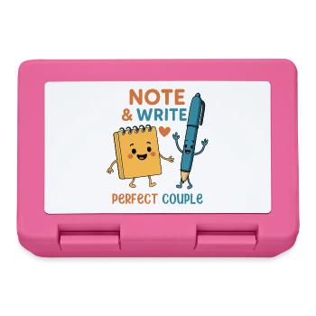 Note & Write Perfect Couple - Brotdose - Pink - Vorne