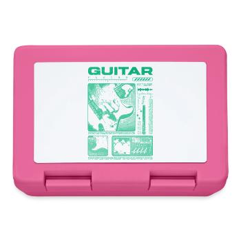 Gitarrist, Rockgitarrist, Streetwear-Musiker - Brotdose - Pink - Vorne