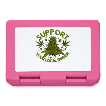 Support Your Local Farmer - Cannabis Blüte Outfit - Brotdose - Pink - Vorne