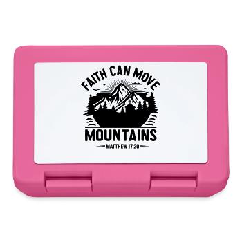 Faith can move Mountains Christian Quotes Jesus - Brotdose - Pink - Vorne